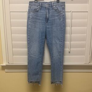 rag & bone light blue denim jeans